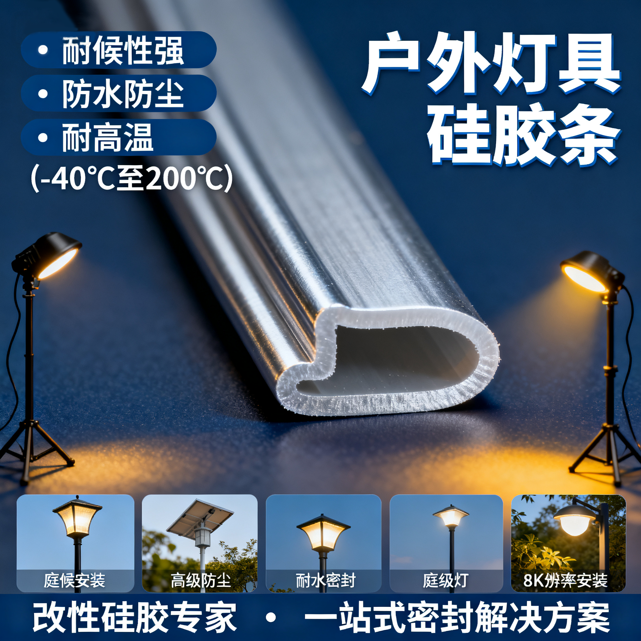 戶(hù)外燈具硅膠密封條